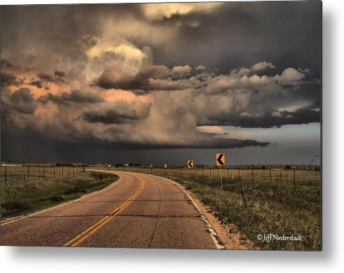 Storms Metal Print featuring the photograph Around the Bend by Jeff Niederstadt