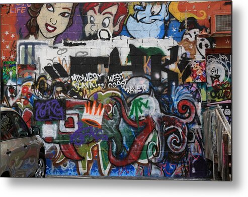 Art Metal Print featuring the photograph Art Alley 4 by Donald J Gray