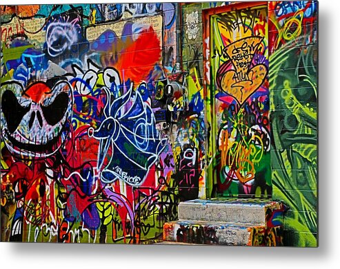 Art Alley Metal Print featuring the photograph Art Alley Three by Donald J Gray