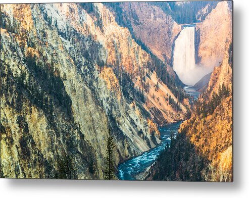 America Metal Print featuring the photograph Artist Point - Yellowstone Park Horizontal by Andres Leon