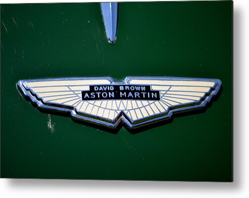  Metal Print featuring the photograph Aston Martin Badge by Dean Ferreira