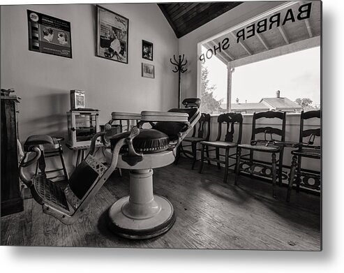 Holcombe-jimison Farmstand Metal Print featuring the photograph At The Barbers by Marzena Grabczynska Lorenc