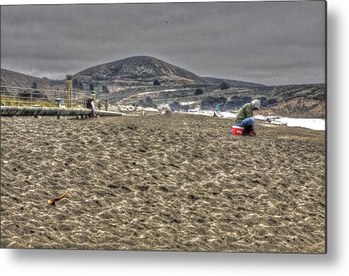 Beach Metal Print featuring the photograph At The Beach at Pacifica by SC Heffner