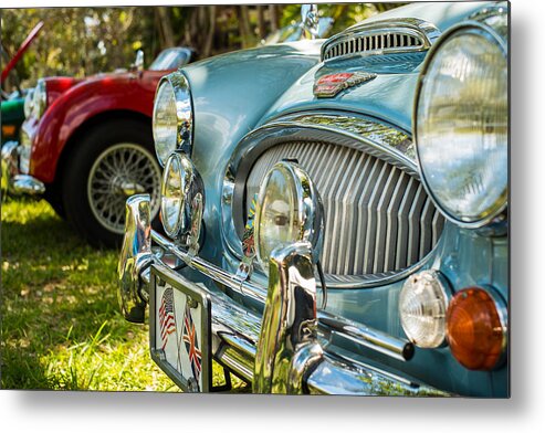 1960s Metal Print featuring the photograph Austin Healey by Raul Rodriguez