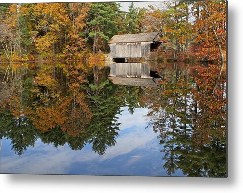 Autumn Metal Print featuring the photograph Autumn in New England by John Babis