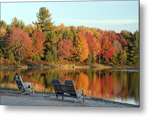 Autumn Metal Print featuring the photograph Autumn Reflection by Russell Todd