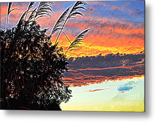 Autumn Sunset Metal Print featuring the photograph Autumn Sunset by Luther Fine Art