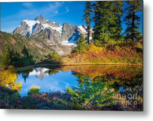 America Metal Print featuring the photograph Autumn Tarn by Inge Johnsson
