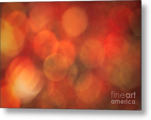 Abstract Metal Print featuring the photograph Autumnal Amber by Jan Bickerton