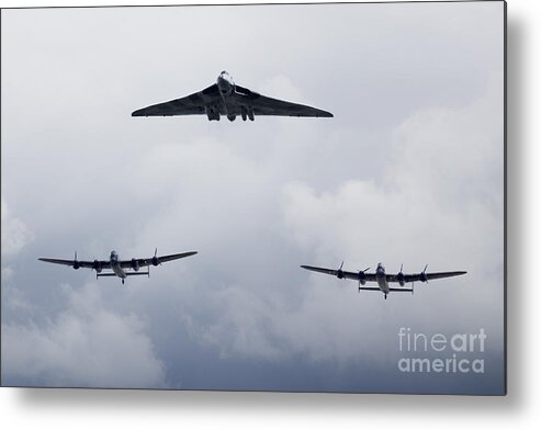 ‪avro Metal Print featuring the digital art Avro Day by Airpower Art