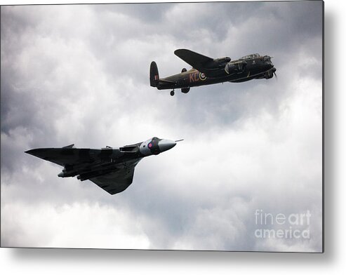 Lancaster Bomber Metal Print featuring the digital art Avro Icons by Airpower Art