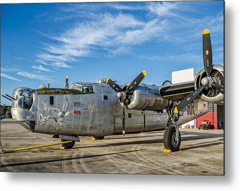 B-24 Metal Print featuring the photograph B-24 by David Hart