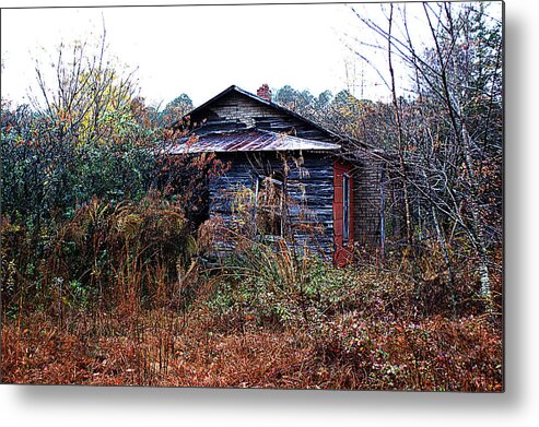 Cabin Metal Print featuring the photograph Back in the woods by Chauncy Holmes