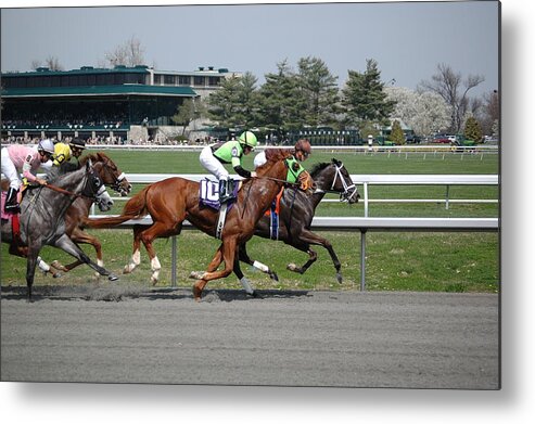 Keeneland Metal Print featuring the photograph Backstretch by Paul Harris