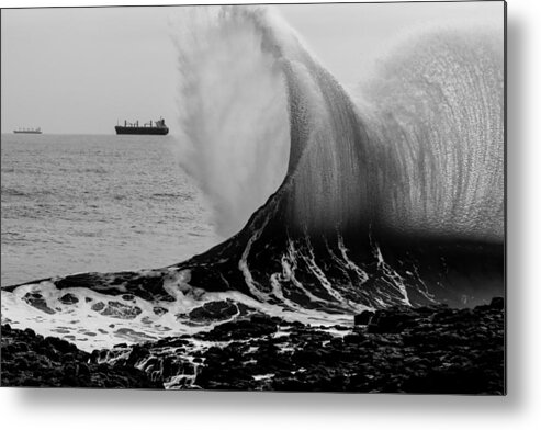 Sea Metal Print featuring the photograph Backwash by Robert Caddy