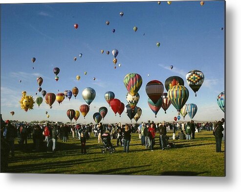 Balloons Metal Print featuring the photograph Balloon Fest by Dody Rogers