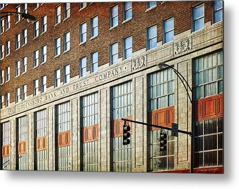 Bank Metal Print featuring the photograph Bank and Trust Company by Melissa Bittinger