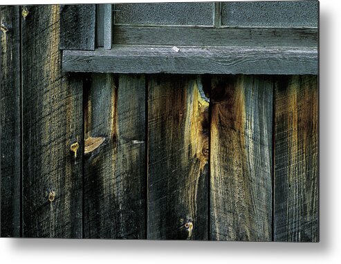 Barn Metal Print featuring the photograph Barn Window Detail by Laura Tucker