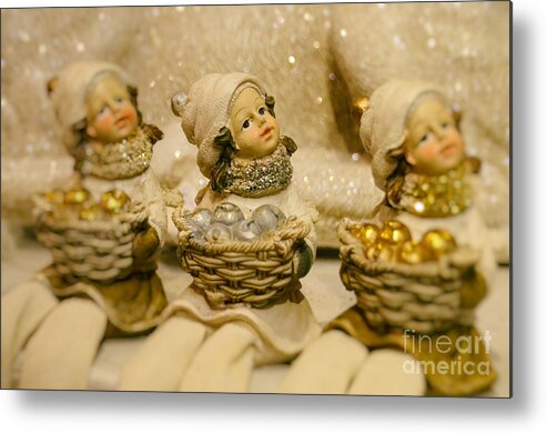 Weihnachten Metal Print featuring the photograph Baskets of Apples by Sabine Jacobs