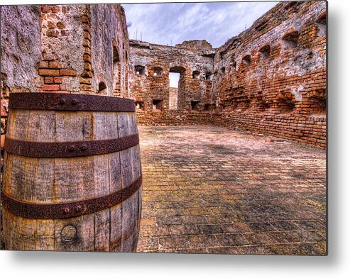 Fort Pike Metal Print featuring the photograph Battalion Barrell by Tim Stanley