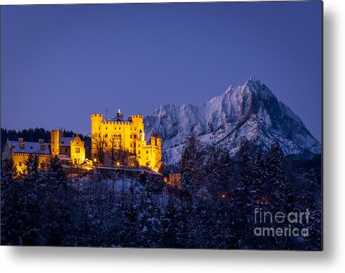 Hohenschwangau Metal Print featuring the photograph Bavarian Castle by Brian Jannsen