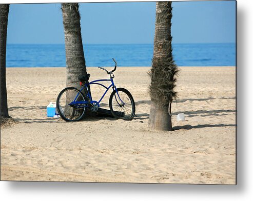 Venice Beach Metal Print featuring the photograph Beach Day by Art Block Collections