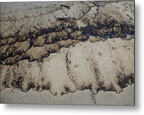 Beach Metal Print featuring the photograph Beach Oil by Roger Mullenhour