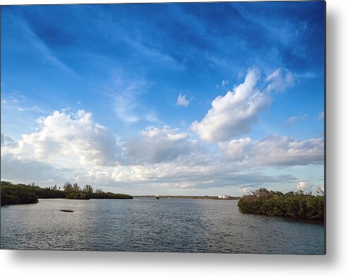 Scenics Metal Print featuring the photograph Beautiful Skies Along The Intercoastal by Eric R. Hinson