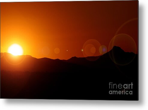 Photograph Metal Print featuring the photograph Beautiful start to the Day by Vicki Pelham