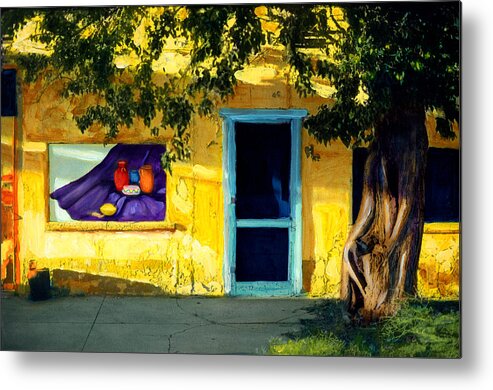 Southwest Art Metal Print featuring the painting Beauty Before Me by Cindy McIntyre