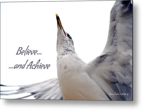 Nature Metal Print featuring the photograph Believe And You Can Achieve by Lena Wilhite