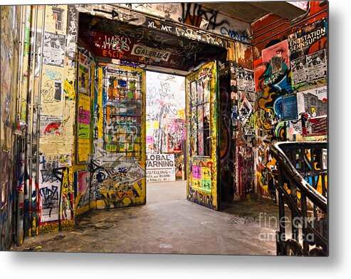Architecture Metal Print featuring the photograph BERLIN - The Kunsthaus Tacheles by Luciano Mortula