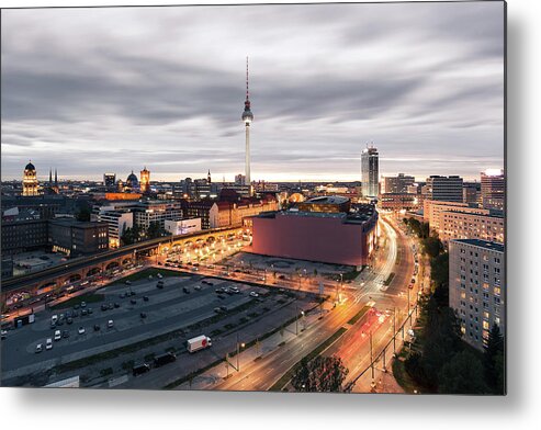 Berlin Metal Print featuring the photograph Berlin From Above by Ricowde