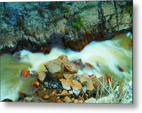 Rocks Metal Print featuring the photograph Between The Rocks by Jeff Swan