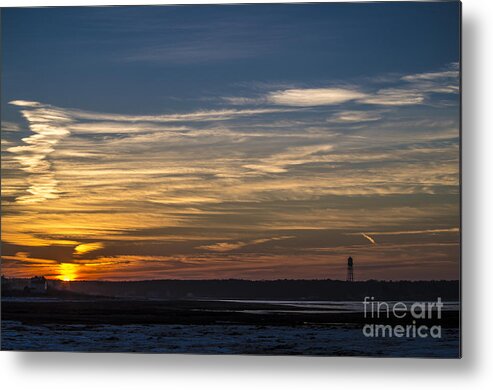 Biddeford Pool Metal Print featuring the photograph Biddeford Pool Maine Sunset by Patrick Fennell