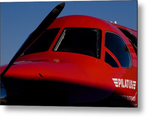 Pilatus Pc 12 Golden Eagle Metal Print featuring the photograph Big Eyes by Paul Job