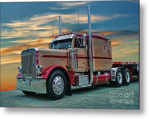 Trucks Metal Print featuring the photograph Big Rig Weekend-2014 CATR5051A-14 by Randy Harris