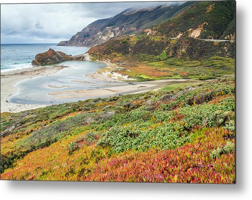 Big Sur Metal Print featuring the photograph Big Sur California in Autumn by Pierre Leclerc Photography