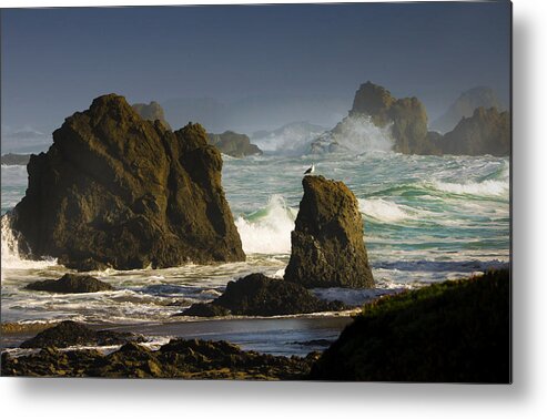 Seascape Art Metal Print featuring the photograph Big Sur Kind Of Morning by Kandy Hurley