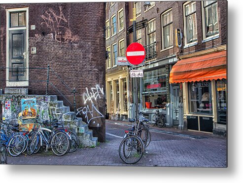 Amsterdam Metal Print featuring the photograph Biker Gang by Jason Wolters