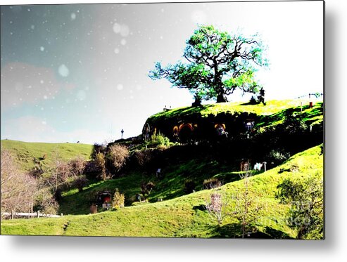 Hobbit Metal Print featuring the photograph Bilbo's Tree magic by HELGE Art Gallery