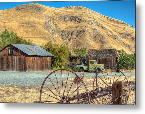 Tonemapped Metal Print featuring the photograph Black Diamond Farm by Robin Mayoff