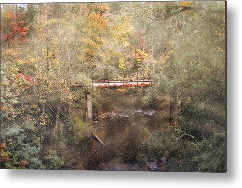 Chauga Narrows Metal Print featuring the photograph Blackwell Bridge by Brent Craft