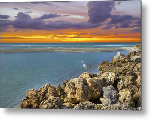 Blind Metal Print featuring the photograph Blind Pass Sunset by Sean Allen
