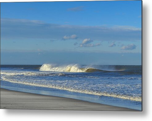 Blowin' In The Wind Seaside Heights New Jersey Metal Print featuring the photograph Blowin' In The Wind Seaside Heights New Jersey by Terry DeLuco