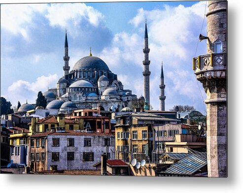 Istanbul Metal Print featuring the photograph Blue Mosque in Istanbul by Marion McCristall