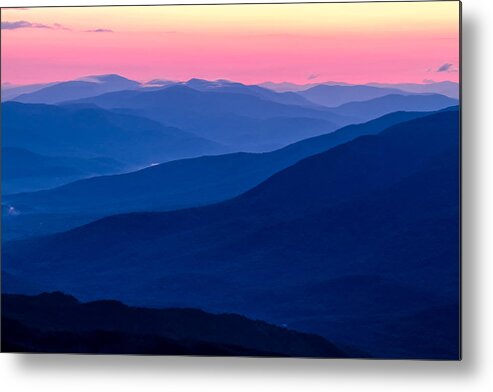 Mt.washington Metal Print featuring the photograph Blue Mountain Layers by Jeff Sinon