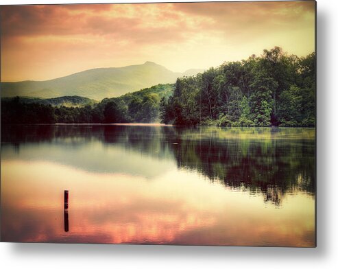 Blue Ridge Mountains Metal Print featuring the photograph Blue Ridge Mountains Sunset by Ray Devlin