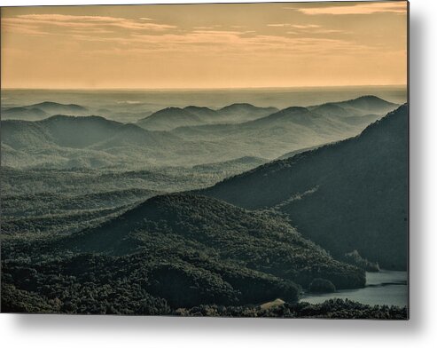 Blue Ridge Parkway Metal Print featuring the photograph Blue Ridge Overlook Fall by Kevin Cable