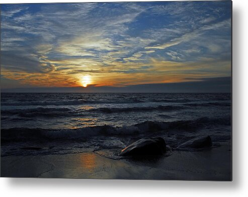 Marthas Vineyard Metal Print featuring the photograph Blue Sunset by Dan Myers